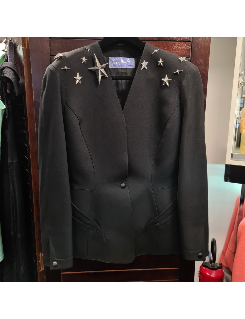 Veste THIERRY MUGLER noire Vintage