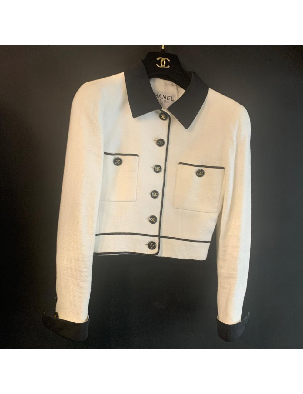Veste courte Chanel bicolore
