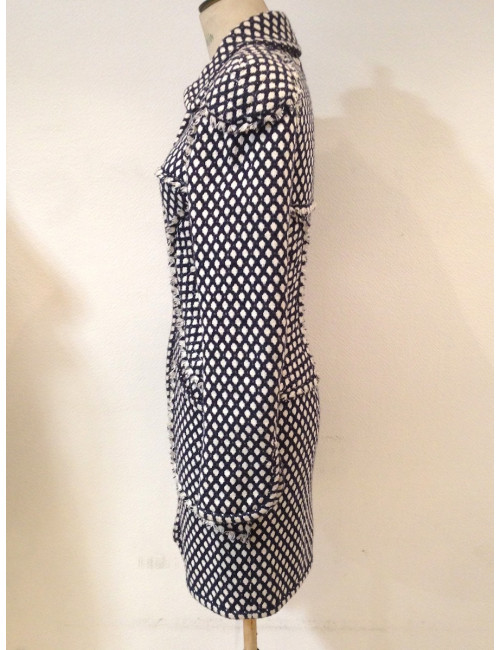 Robe Manteau CHANEL tweed T38