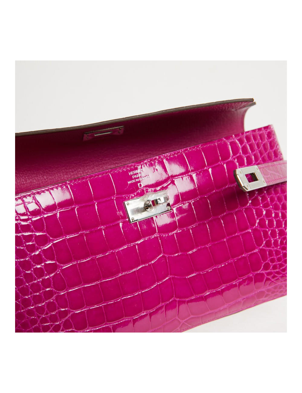 Portefeuille Kelly Alligator Rose Sherazade