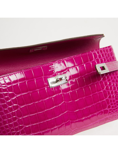 Portefeuille Kelly Alligator Rose Sherazade