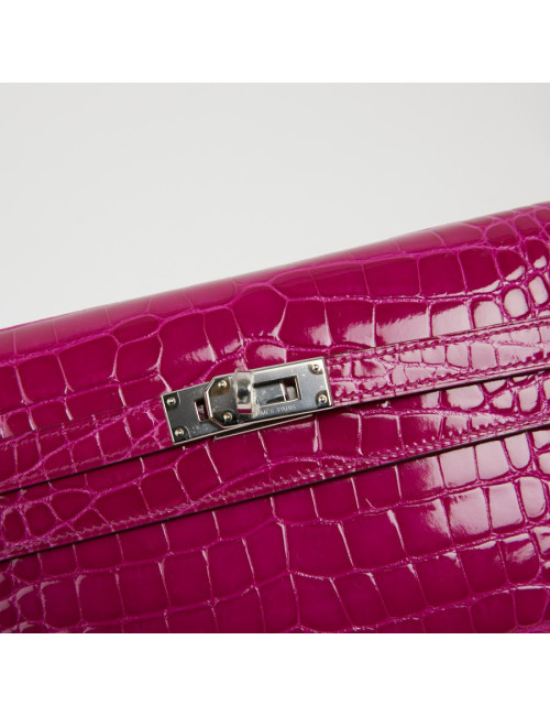 Portefeuille Kelly Alligator Rose Sherazade