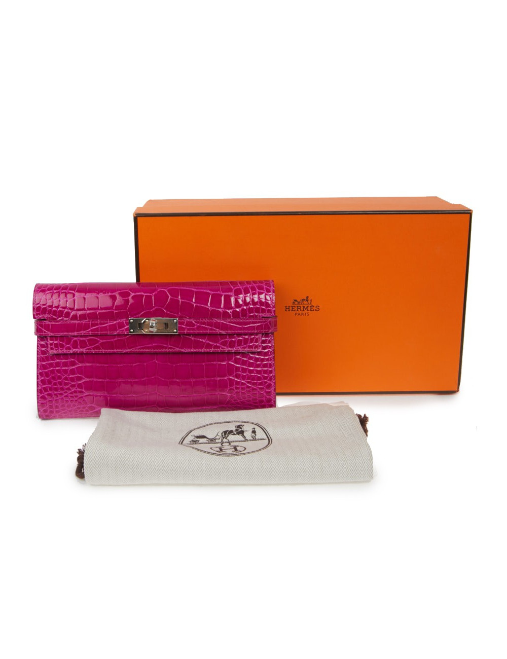 Portefeuille Kelly Alligator Rose Sherazade