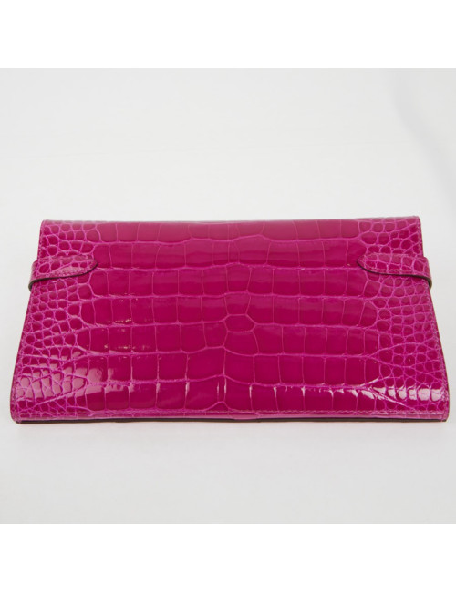 Portefeuille Kelly Alligator Rose Sherazade