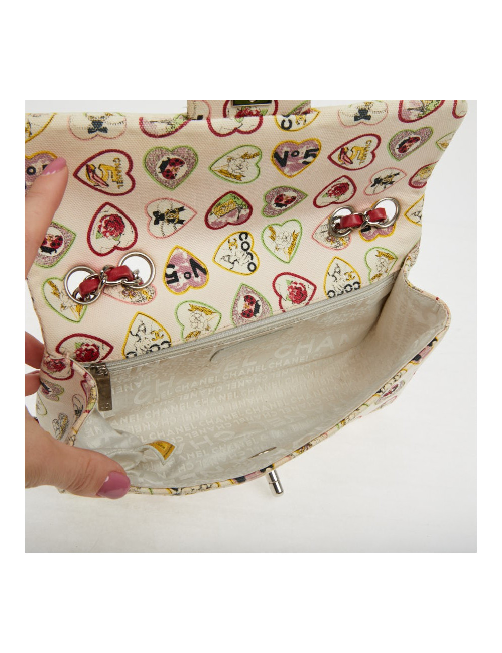 Sac à main Chanel timeless toile Collector