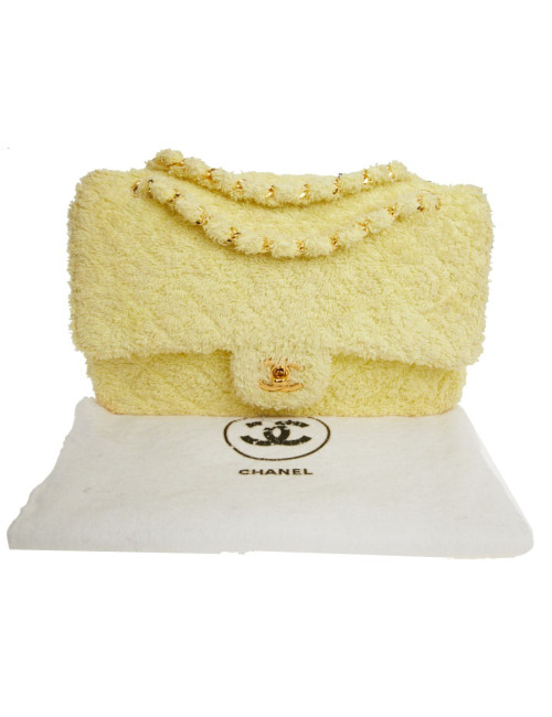 Timeless CHANEL éponge jaune Vintage