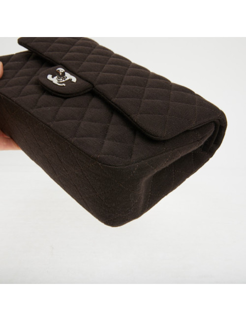 Chanel Brown Jersey Timeless Bag - Second-hand Luxury Bags certified.