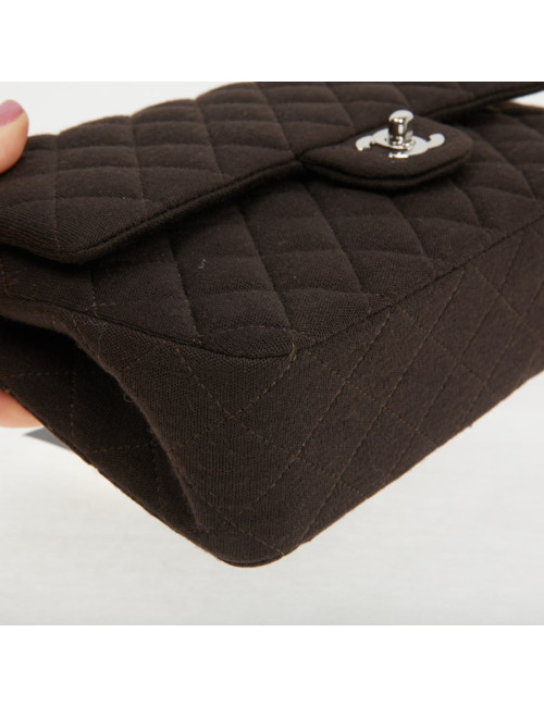 Chanel Brown Jersey Timeless Bag - Second-hand Luxury Bags certified.