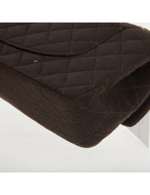 Chanel Brown Jersey Timeless Bag - Second-hand Luxury Bags certified.