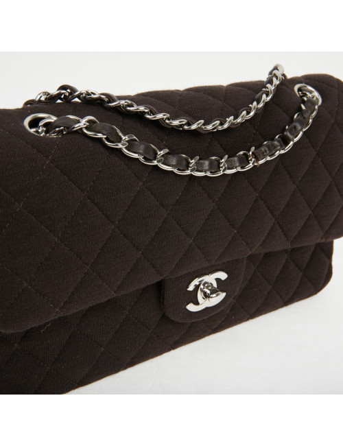 Chanel Brown Jersey Timeless Bag - Second-hand Luxury Bags certified.