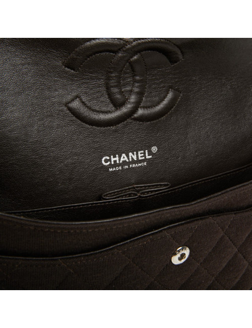 Chanel Brown Jersey Timeless Bag - Second-hand Luxury Bags certified.