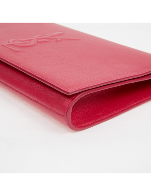 Pochette Yves Saint Laurent Belle de Jour cuir rose