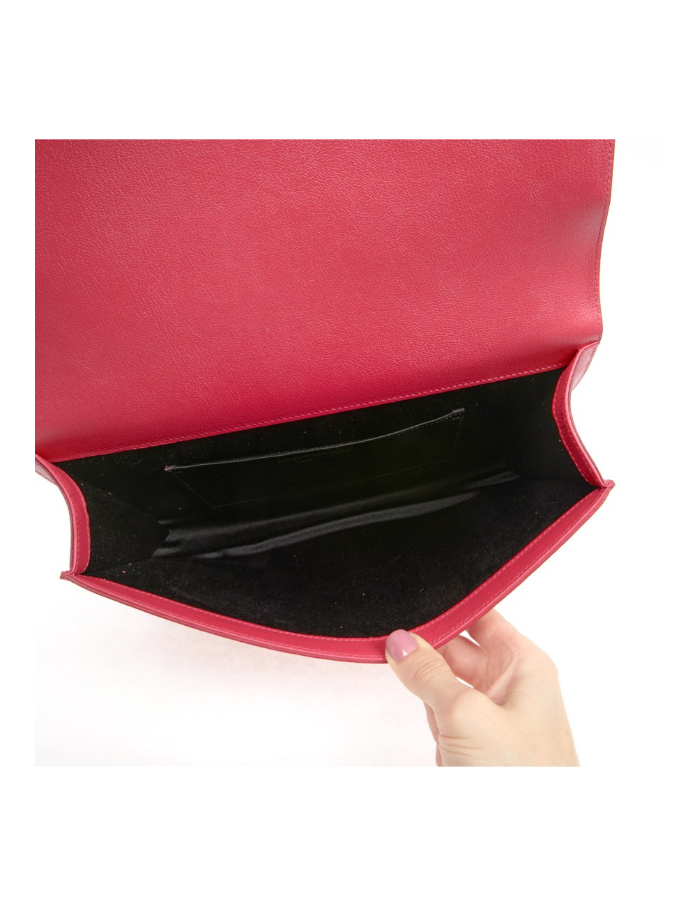 Pochette Yves Saint Laurent Belle de Jour cuir rose