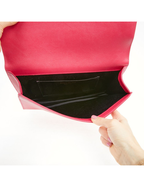 Pochette Yves Saint Laurent Belle de Jour cuir rose