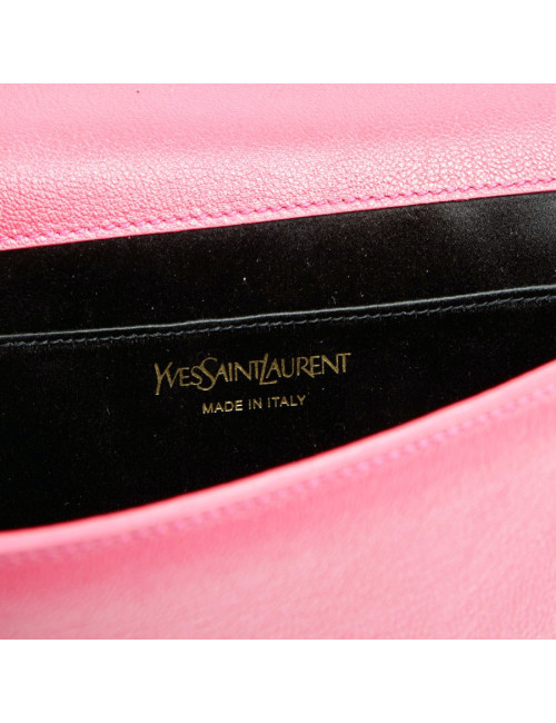Pochette Yves Saint Laurent Belle de Jour cuir rose