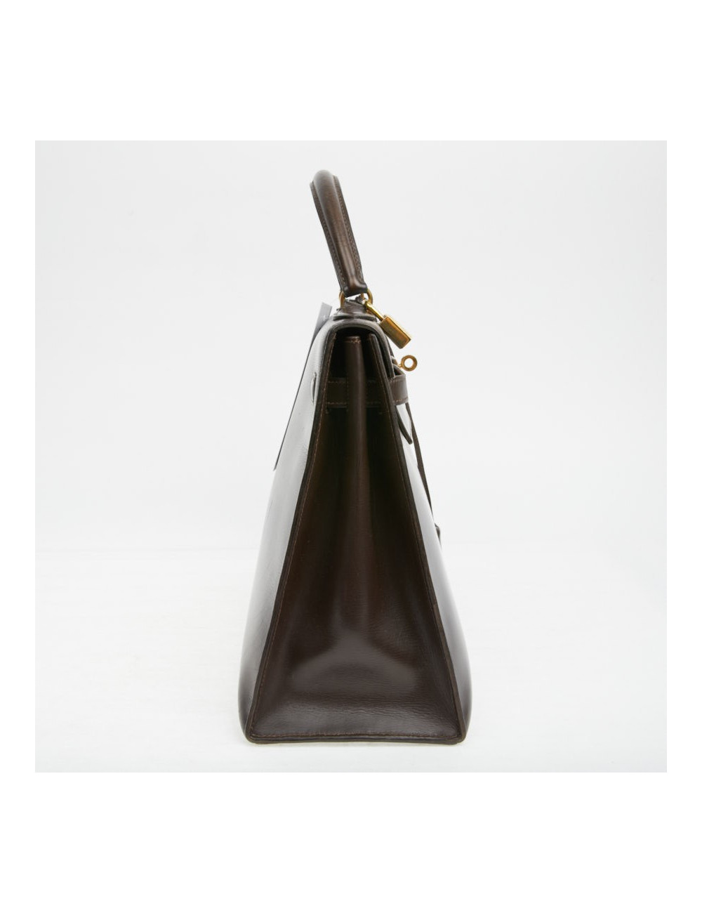 Kelly 32 marron box Hermès vintage