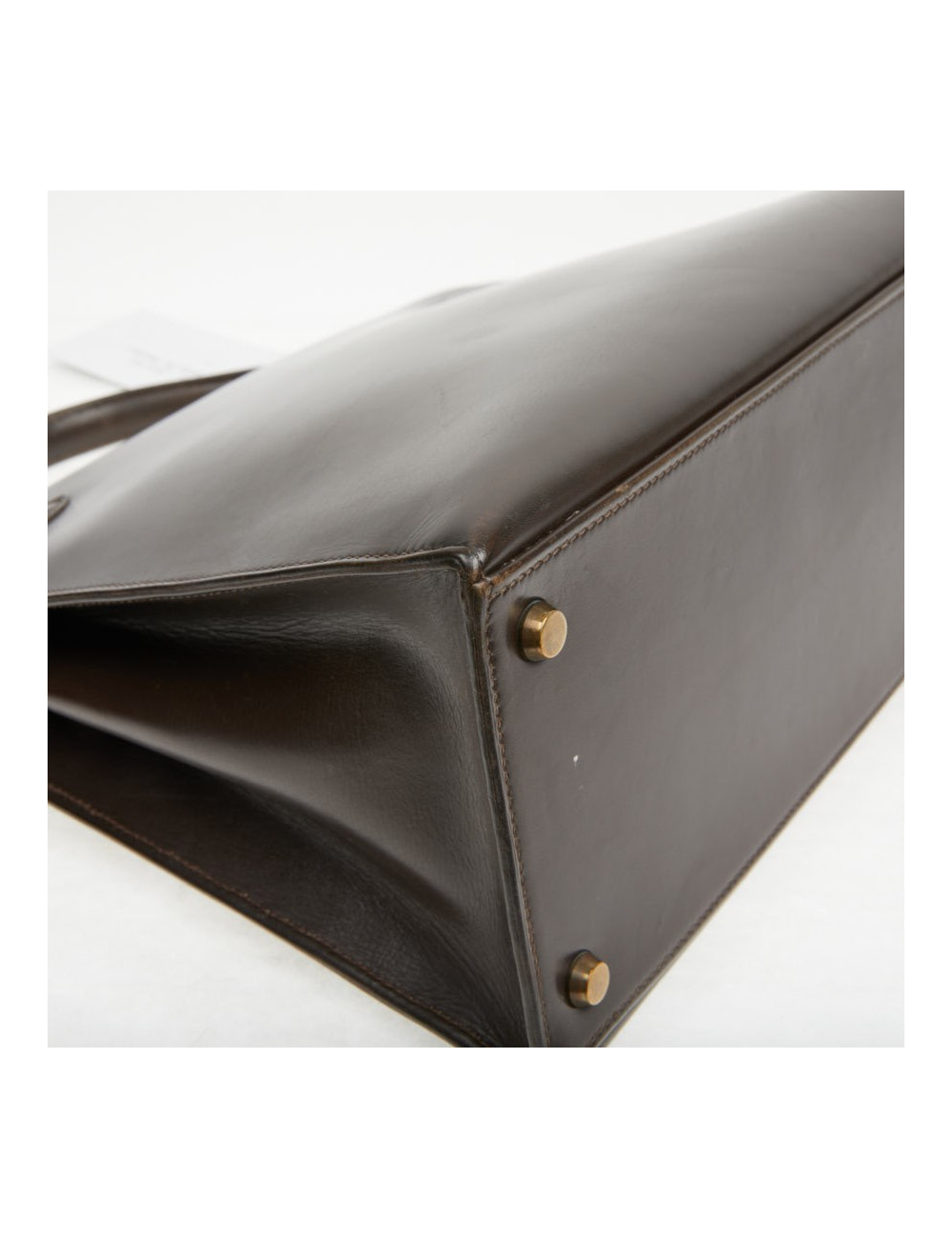 Kelly 32 marron box Hermès vintage