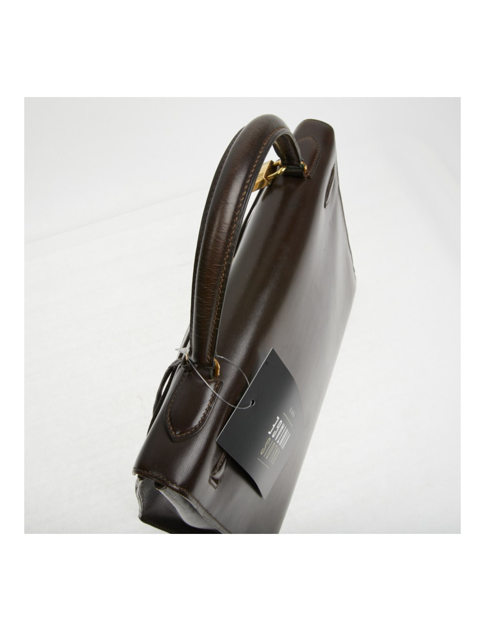 Kelly 32 marron box Hermès vintage