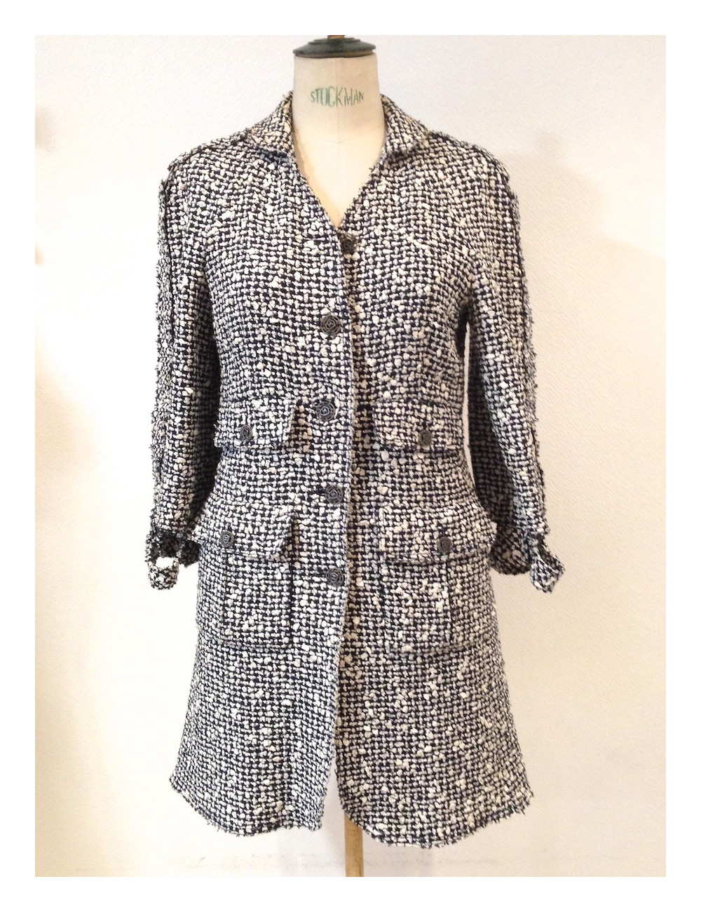 Manteau CHANEL tweed T38