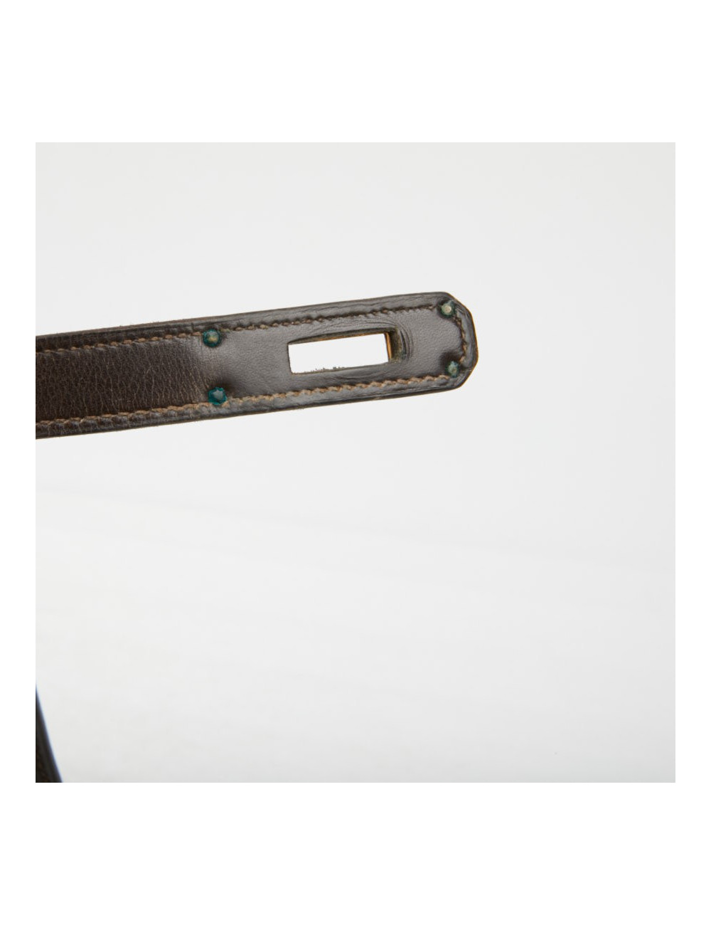 Kelly 32 marron box Hermès vintage