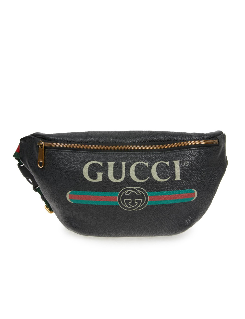 Ceinture banane Gucci noir grainé
