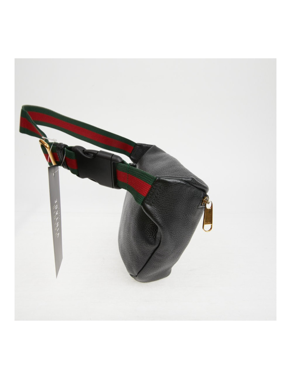 Ceinture banane Gucci noir grainé