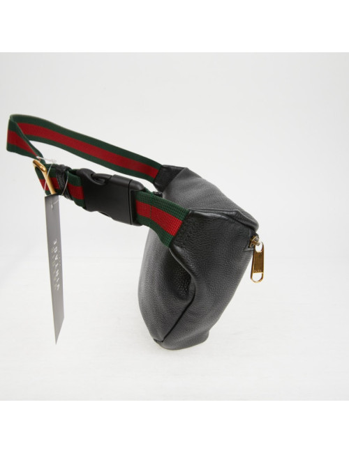 Ceinture banane Gucci noir grainé