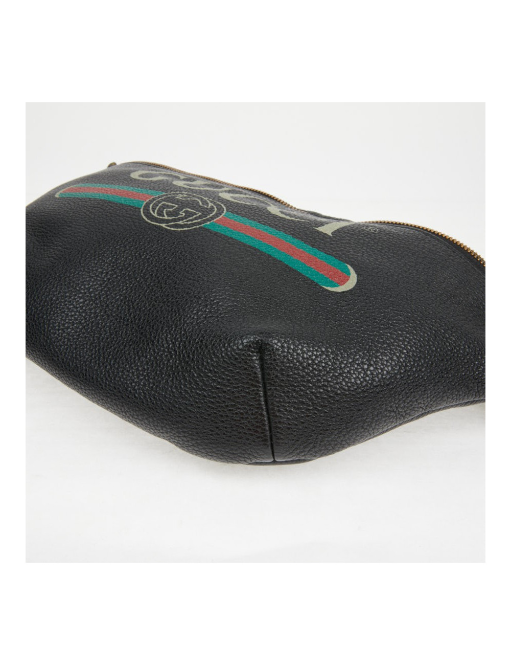 Ceinture banane Gucci noir grainé