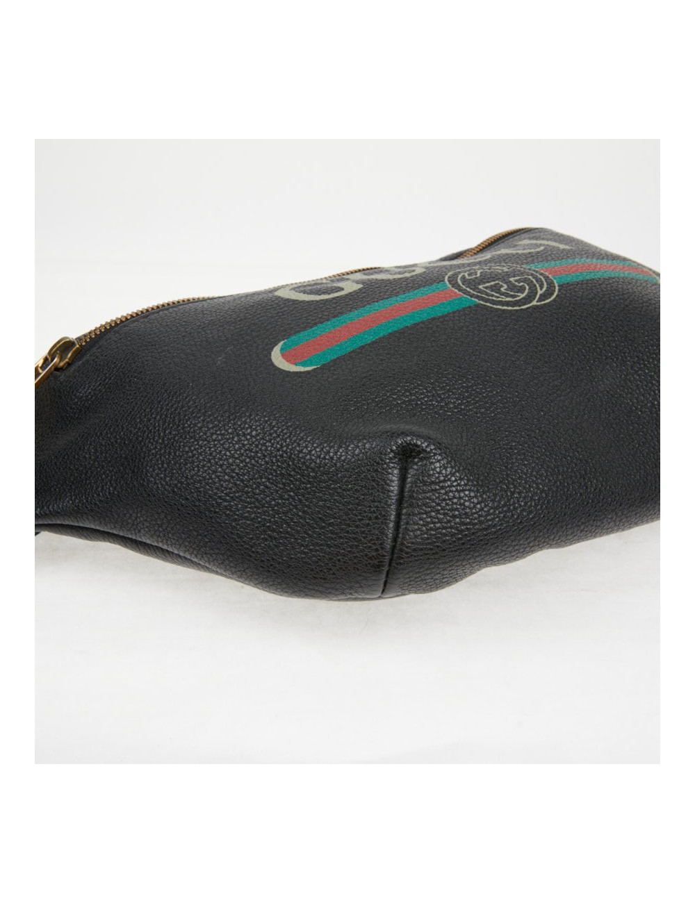 Ceinture banane Gucci noir grainé