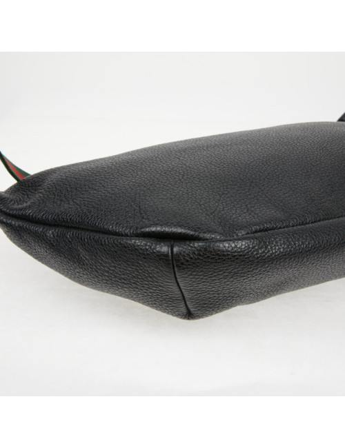 Ceinture banane Gucci noir grainé