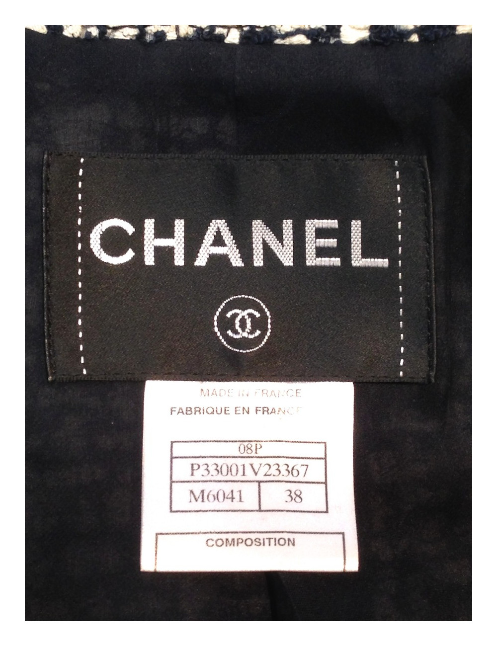 Manteau CHANEL tweed T38