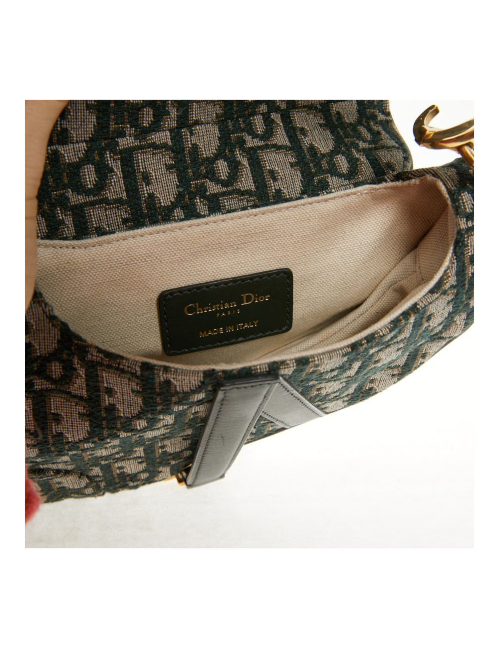 Sac Saddle toile monogramme DIOR