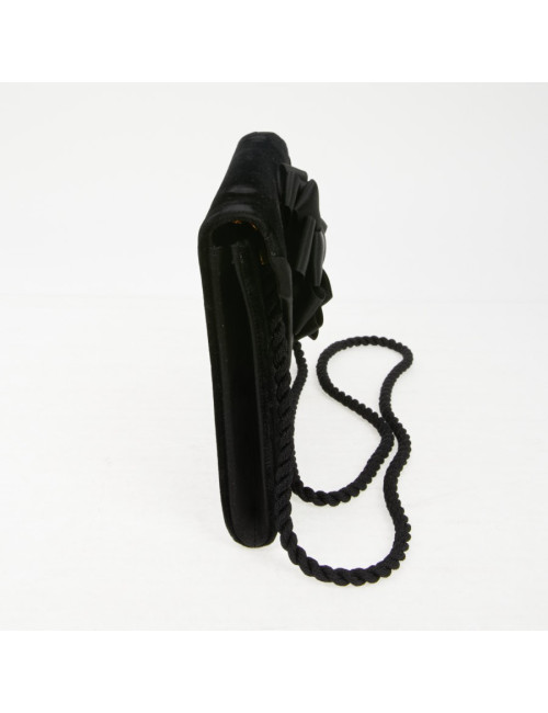 Sac pochette Christian Dior velours noir vintage