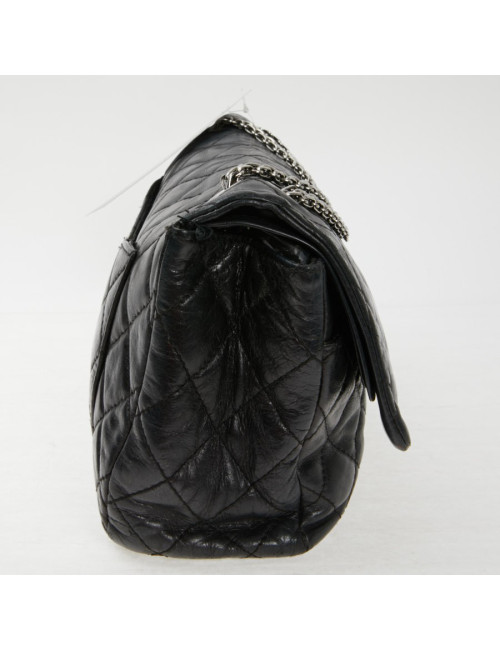 2.55 Chanel cuir vieilli noir
