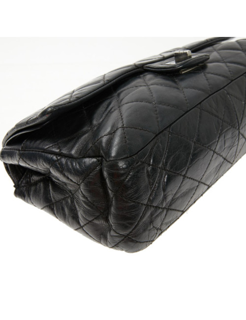 2.55 Chanel cuir vieilli noir