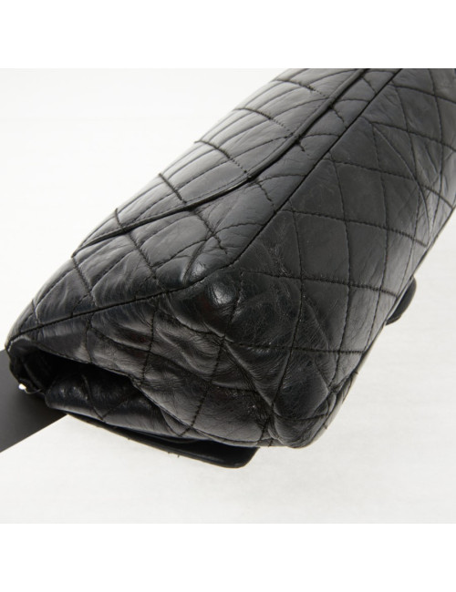 2.55 Chanel cuir vieilli noir