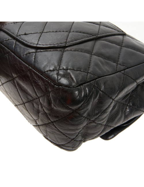 2.55 Chanel cuir vieilli noir