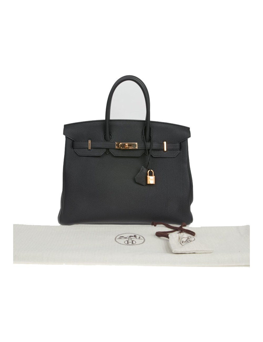 Sac à main Birkin 35 Hermès togo noir