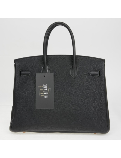 Sac à main Birkin 35 Hermès togo noir