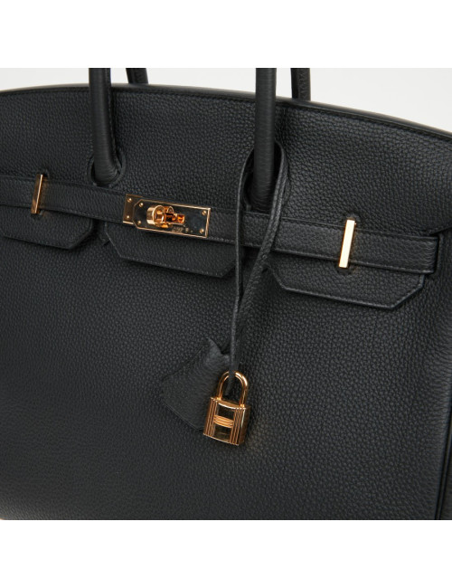 Sac à main Birkin 35 Hermès togo noir