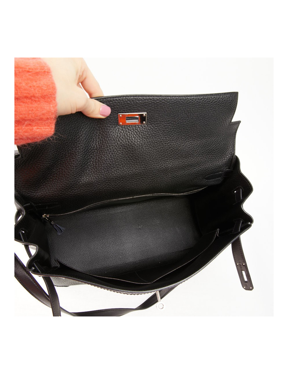 HERMES Kelly 35 Ghillies Flap Bag - second-hand luxury certified.