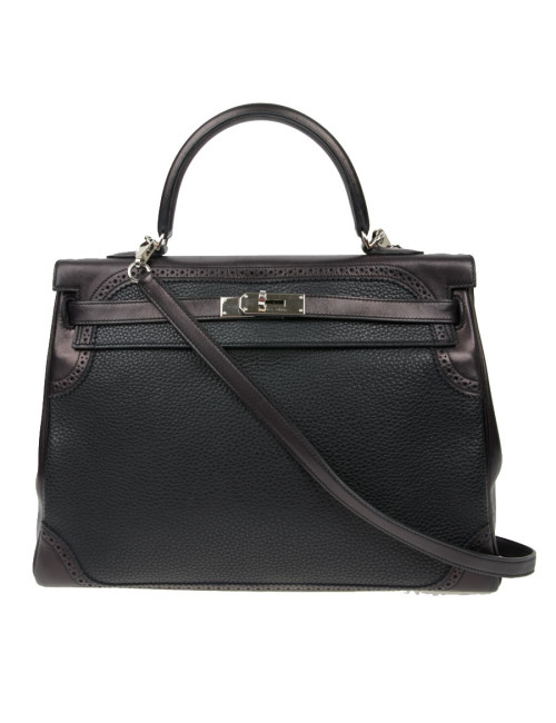 Kelly 35 Ghillies Hermès noir