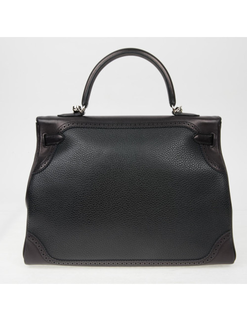 HERMES Kelly 35 Ghillies Flap Bag - second-hand luxury certified.
