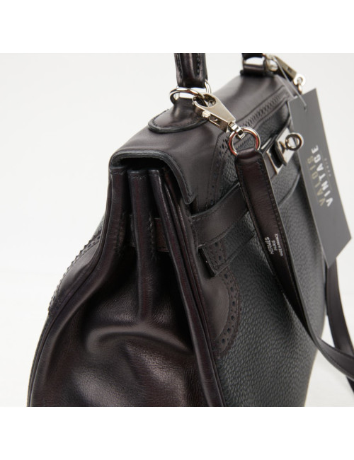 HERMES Kelly 35 Ghillies Flap Bag - second-hand luxury certified.