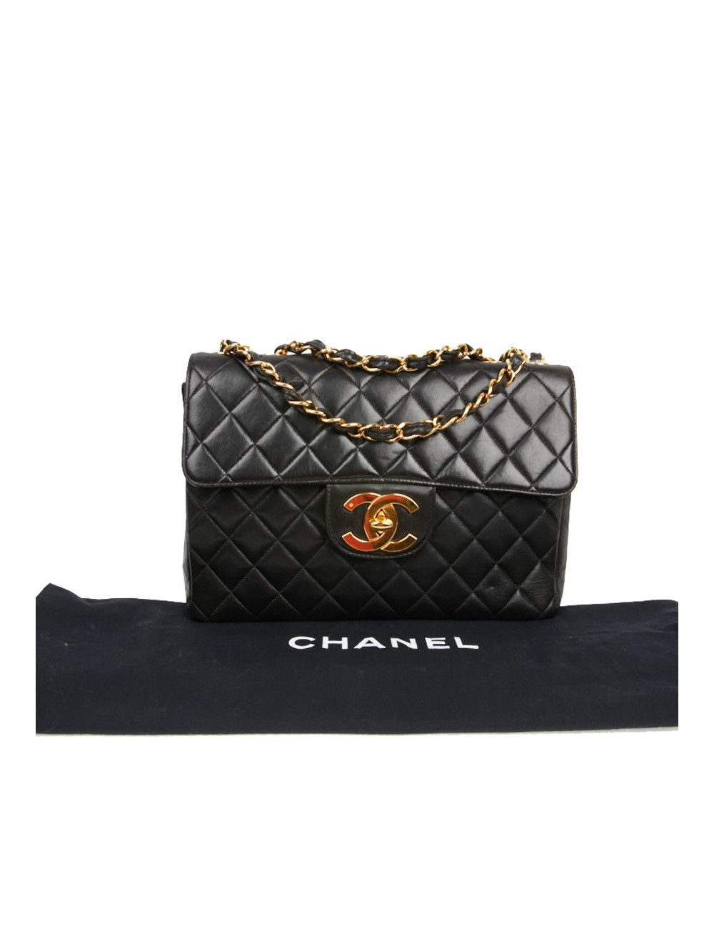 Maxi Jumbo Chanel vintage noir