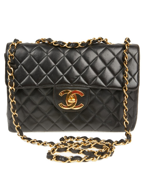 Maxi Jumbo Chanel vintage noir