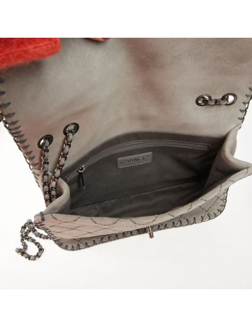 Sac Chanel surpiqûres vertes