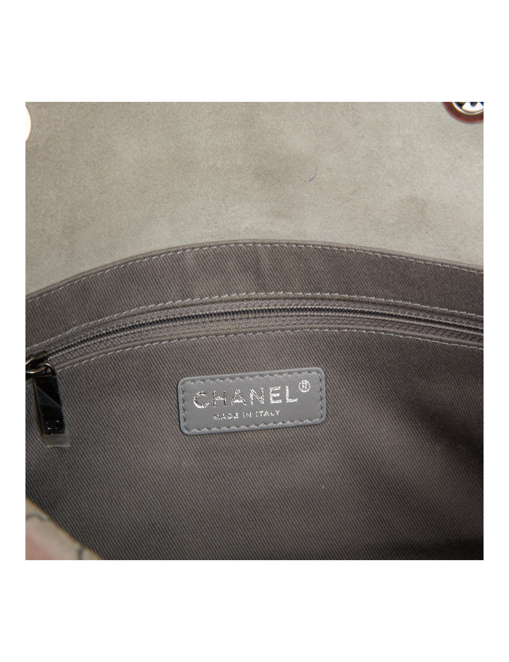 Sac Chanel surpiqûres vertes