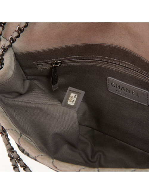 Sac Chanel surpiqûres vertes