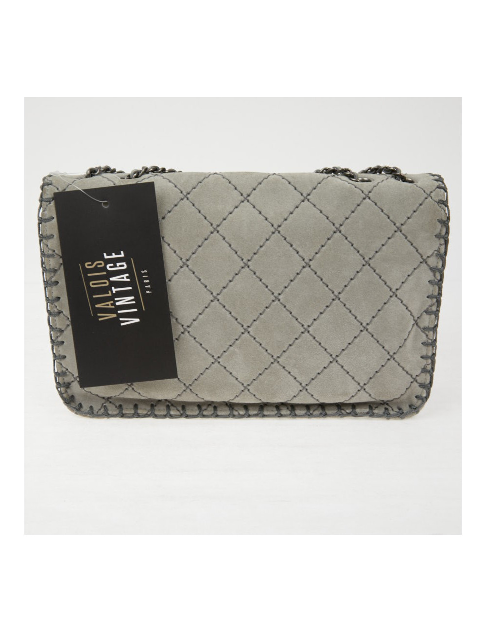 Sac Chanel surpiqûres vertes